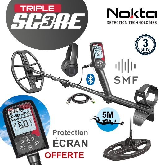 Triple Score 3 Nokta avec 2 disques de détection et un casque sans fil