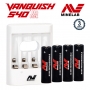Pour alimenter le detecteur de metaux Vanquish Minelab, utilisez les 4 piles rechargeables