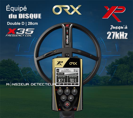 Le detecteur de metaux xp orx avec un grand disque 28 cm X35