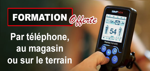 Formation réglage détecteur métaux