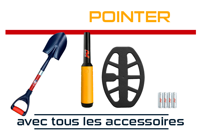 Minelab Vanquish 340 avec Pack Pointer et pelle Spear Jackson