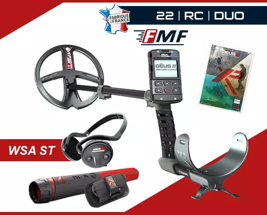 XP Deus 2 avec disque 22FMF, casque WSA ST et Pointer MI-6